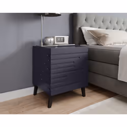 Cama Table de chevet NOVA 44x40x52 bleu marine mat