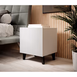 Cama Table de chevet PAFOS 2 pcs. 45x40x51 cm blanc mat