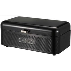 Boîte à pain - METLEX - MX-1612BL - Acier au carbone - Émail noir - Design contemporain