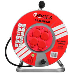 Vertex - Rallonge PB25METAL 3x2,5 mm Noir