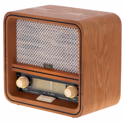 Camry Premium CR 1188 Radio portable Personnel Analogique Noir, Blanc, Bois