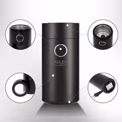 Adler AD4446BS appareil à moudre le café 150 W Noir - Vue supplémentaire 9