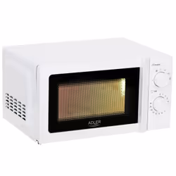 Adler AD 6205, Comptoir, Micro-onde simple, 20 L, 700 W, Rotatif, Blanc