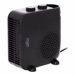 Adler AD 7725B, Chauffage de ventilateur électrique, 1,3 m, Intérieure, Sol, Noir, Polypropylène (PP)