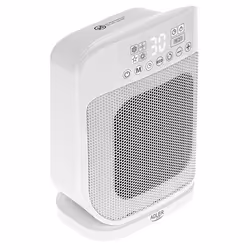 Adler AD 7727, Chauffage de ventilateur électrique, Vitrocéramique, 45°, 24 h, 1,35 m, Intérieure