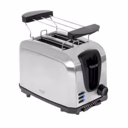 Adler AD 3222, 2 part(s), Argent, Acier inoxydable, Boutons, Niveau, Rotatif, 1000 W, 220 - 240 V
