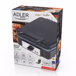 Adler AD 3049 moule à gauffres 4 gauffre(s) 1800 W Noir - Vue supplémentaire 9