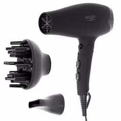 Adler AD 2267, Noir, Orifice de suspension, 1,72 m, 2100 W, 2500 W, 1800 W