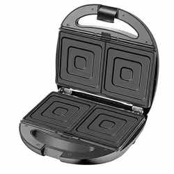 Camry Premium CR 3057 gaufrier et appareil à croque-monsieur 800 W Noir, Argent - Vue supplémentaire 5