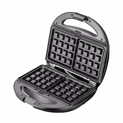 Camry Premium CR 3057 gaufrier et appareil à croque-monsieur 800 W Noir, Argent - Vue supplémentaire 6
