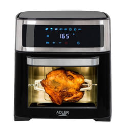 Adler AD 6309 friteuse Unique 13 L Autonome 2500 W Friteuse d’air chaud Noir, Argent