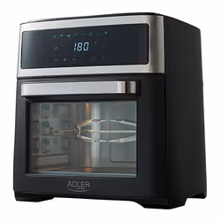 Adler AD 6309 friteuse Unique 13 L Autonome 2500 W Friteuse d’air chaud Noir, Argent
