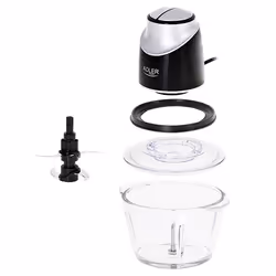 Adler AD 4082 hachoir électrique 1,2 L 300 W Noir, Argent - Vue supplémentaire 4