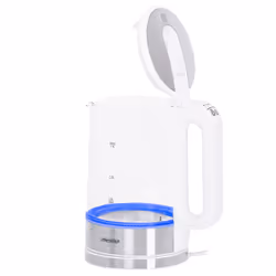 Mesko Home MS 1301W bouilloire 1,7 L 2200 W Acier inoxydable, Transparent, Blanc - Vue supplémentaire 5
