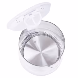 Mesko Home MS 1301W bouilloire 1,7 L 2200 W Acier inoxydable, Transparent, Blanc - Vue supplémentaire 6