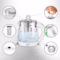 Adler AD 1299 bouilloire 1,5 L 1850 W Blanc