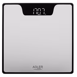 Adler AD 8174s, Pèse-personne électronique, 180 kg, 100 g, Argent, kg/lb, Rectangle
