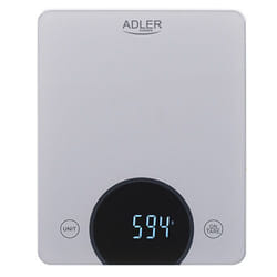 Adler AD 3173S escabeaux de cuisine Gris Intégré Rectangle Balance de ménage électronique