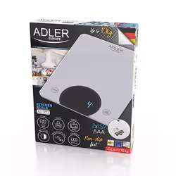 Adler AD 3173S escabeaux de cuisine Gris Intégré Rectangle Balance de ménage électronique - Vue supplémentaire 6
