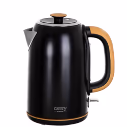 Adler AD 1342, 1,7 L, 2200 W, Noir, Acier inoxydable, Thermostat réglable, Indicateur de niveau d'eau