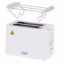 Adler AD 3223 grille-pain 6 2 part(s) 750 W Blanc