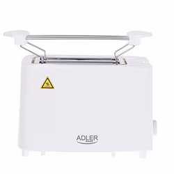 Adler AD 3223 grille-pain 6 2 part(s) 750 W Blanc