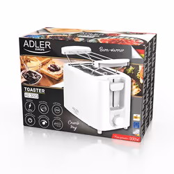 Adler AD 3223 grille-pain 6 2 part(s) 750 W Blanc - Vue supplémentaire 7