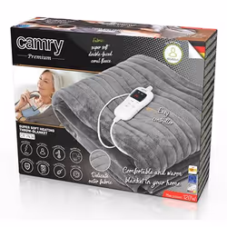 Camry Premium CR 7434 couverture et coussin chauffant Couverture chauffante 120 W Gris Toison - Vue supplémentaire 5