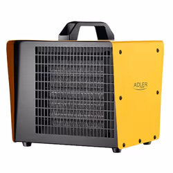 Adler AD 7740, Chauffage de ventilateur électrique, Vitrocéramique, 1,35 m, Intérieure, Sol, Jaune