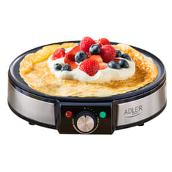 Adler AD 3058 appareil à crêpes 1 crèpe(s) 1600 W Noir, Acier inoxydable