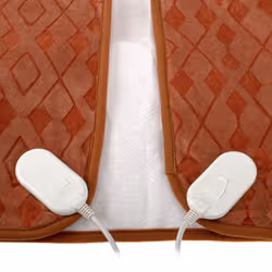 Camry Premium CR 7436 couverture et coussin chauffant Couverture chauffante 120 W Marron Polyester, Micromolleton - Vue supplémentaire 3