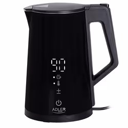 Adler AD 1345, 1,7 L, 1850 W, Noir, Indicateur de niveau d'eau, Fonction garder au chaud