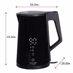 Adler AD 1345 bouilloire 1,7 L 1850 W Noir - Vue supplémentaire 10