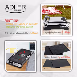 Adler AD 3059 Gril de contact - Vue supplémentaire 8