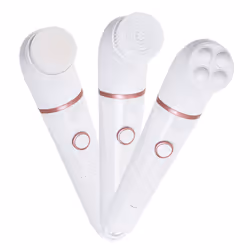 Adler AD 2178, Brosse vibrante et rotative, Blanc, Nylon, Poignée antidérapante, Batterie, AAA
