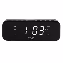 Adler AD 1192B réveille-matin Réveil numérique Noir - Vue supplémentaire 4
