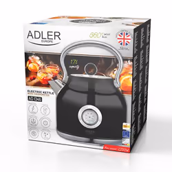 Adler AD 1346B bouilloire 1,7 L 2200 W Noir, Métallique - Vue supplémentaire 7