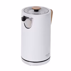 Adler AD 1347W bouilloire 1,5 L 2200 W Blanc, Bois