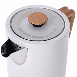 Adler AD 1347W bouilloire 1,5 L 2200 W Blanc, Bois - Vue supplémentaire 4