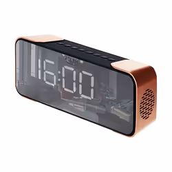 Adler AD 1190CR, Réveil numérique, Noir, Cuivre, 12/24h, FM, 87,5 - 108 MHz, MP3