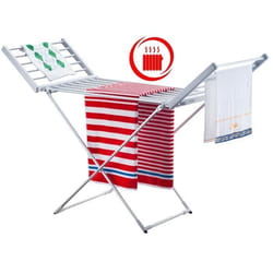 Étendoir à linge électrique - Adler - AD 7821 - Pliable - Séchage rapide - Blanc