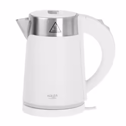Adler AD 1372W bouilloire 0,6 L 800 W Métallique, Blanc
