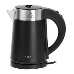 Adler AD 1372B bouilloire 0,6 L 800 W Noir, Métallique