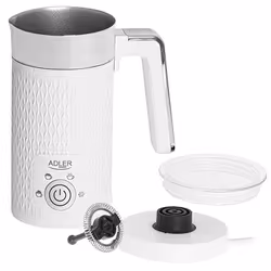 Adler AD 4494 Mousseur et réchauffeur de lait Automatique Métallique, Blanc