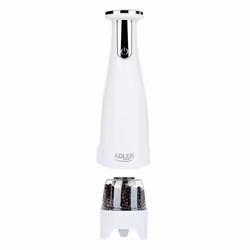 Adler AD 4449W Moulin pour assaisonnement Ensemble de poivrière et salière Acier, Blanc