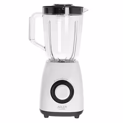 Adler AD 4085, Mélangeur de table, 1,5 L, Fonction d'impulsion, 1,2 m, 1000 W, Noir, Blanc