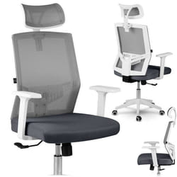 Chaise de bureau - Sofotel - Rotar - Micro-maille - Gris foncé - Réglable