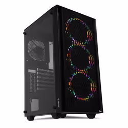 iBox CETUS 903, Midi Tower, PC, Noir, ATX, micro ATX, Jouer, Multi