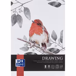 Bloc à dessin - OXFORD - A3 - 80 feuilles - 160g - Idéal pour crayons et pastels