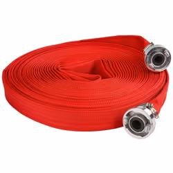WEBFIRE Tuyau d'incendie plat pour eaux usées fosses septiques 8 bar raccords rapides Plusieurs longueurs et diamètres dispon ...
